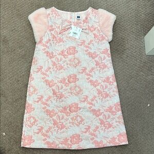 Janie and Jack Pink and Silver Dress